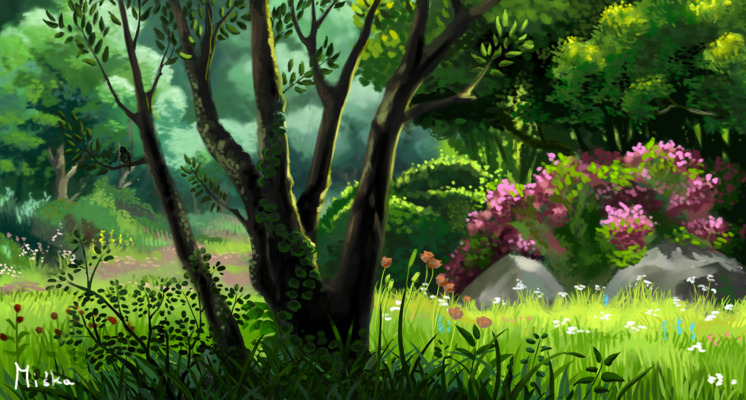 Studio Ghibli Inspired Landscape