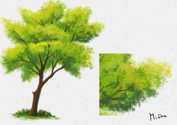 Watercolor Tree Study